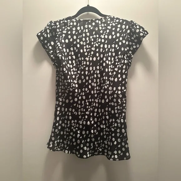 Two Hayley Matthews short sleeve blouses - great for under suit jacket.  Size M - Picture 3 of 5